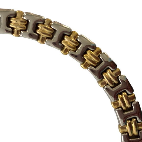 Vintage Two-Tone Gold and Silver Bracelet - Picture 1 of 3
